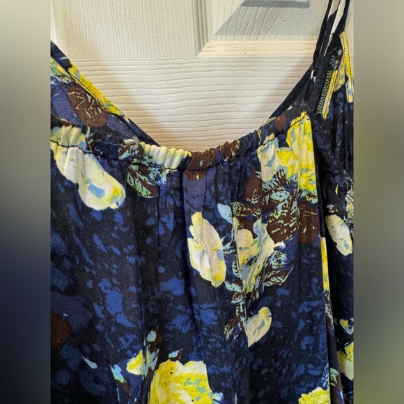 Free People Sunfade Slip Dress Navy Combo size medium NWT - Picture 7 of 11